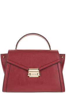 Кожаная сумка с откидным клапаном Whitney Michael Michael Kors