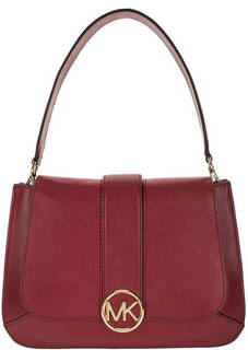 Кожаная сумка с откидным клапаном Lillie Michael Michael Kors