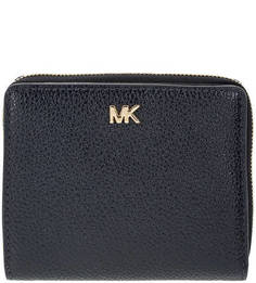 Синий кошелек из зерненой кожи Money Pieces Michael Michael Kors