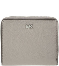 Серый кошелек из зерненой кожи Money Pieces Michael Michael Kors