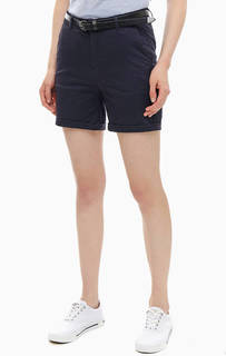 Синие хлопковые шорты на ремне Scotch&Soda