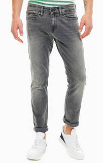 Серые джинсы зауженного кроя Tommy Jeans