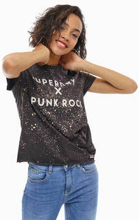 Серая футболка с короткими рукавами Superdry