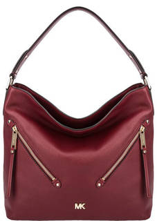 Сумка из зерненой кожи с одним отделом на молнии Evie Michael Michael Kors