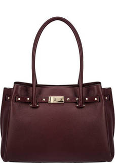Вместительная кожаная сумка с длинными ручками Addison Michael Michael Kors