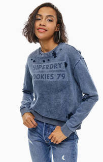 Хлопковый свитшот с декоративными потертостями Superdry