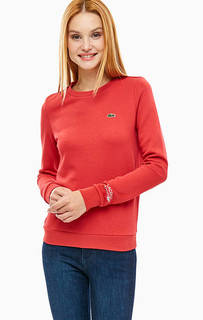 Тонкий свитшот красного цвета Lacoste