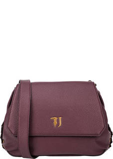 Фиолетовая сумка с откидным клапаном Trussardi Jeans
