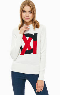 Белый джемпер с содержанием шерсти Armani Exchange