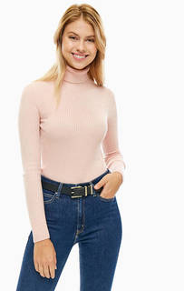 Водолазка кораллового цвета с длинными рукавами Calvin Klein Jeans