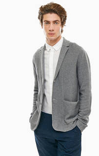 Серый кардиган с накладными карманами Armani Exchange