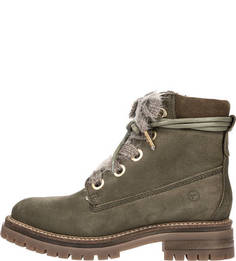 Ботинки из нубука с шерстяной подкладкой Tamaris