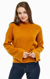 Коричневый джемпер с длинными рукавами Vero Moda