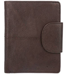 Коричневое портмоне из фактурной кожи Gianni Conti