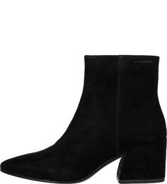 Черные полусапоги из натуральной замши Olivia Vagabond