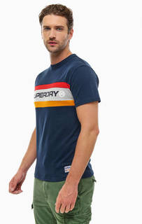 Хлопковая футболка с принтом Superdry
