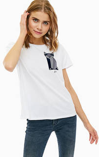 Хлопковая футболка с короткими рукавами Armani Exchange