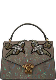 Маленькая сумка цвета хаки с цветочным принтом Tosca BLU