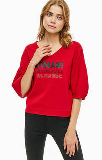 Хлопковый джемпер с принтом Armani Exchange