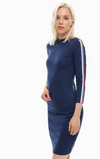 Приталенное платье синего цвета Tommy Jeans