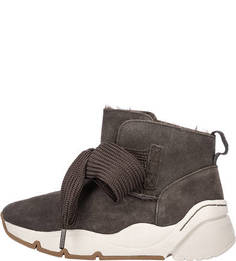 Замшевые полусапоги Fashletics by Tamaris