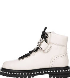 Кожаные ботинки с металлической отделкой Lola Cruz