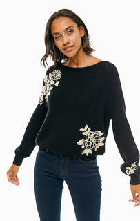 Хлопковый джемпер с вышивкой Marc Opolo