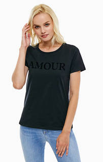 Черная футболка из хлопка Marc Opolo