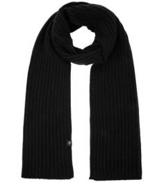 Шерстяной шарф черного цвета Marc Opolo
