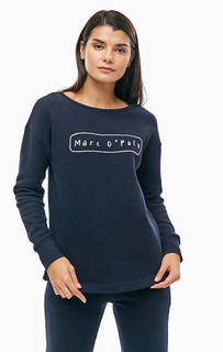 Хлопковый свитшот синего цвета Marc Opolo