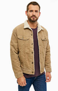 Вельветовая куртка бежевого цвета Lee