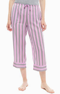 Укороченные домашние брюки в полоску Dkny