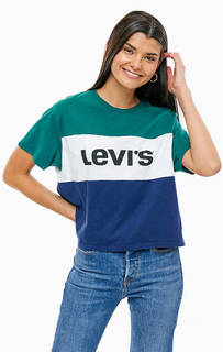 Разноцветная хлопковая футболка оверсайз Levis®