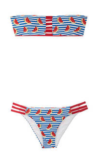 Раздельный купальник в полоску MC2 Saint Barth