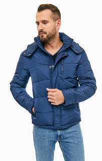 Синяя куртка со съемным капюшоном Wrangler