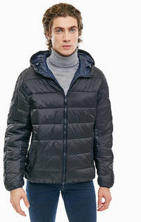 Черная куртка с логотипом бренда Armani Exchange