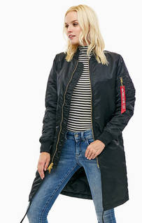 Удлиненная куртка с эластичным воротом Alpha Industries