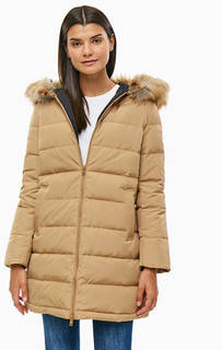 Бежевый пуховик на двухзамковой молнии Wrangler