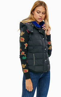 Черная куртка с трикотажными рукавами Desigual