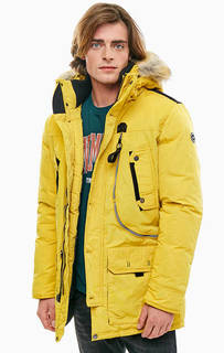 Удлиненная куртка желтого цвета Tom Tailor