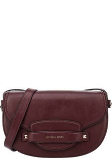 Сумка из гладкой кожи с откидным клапаном Cary Michael Michael Kors