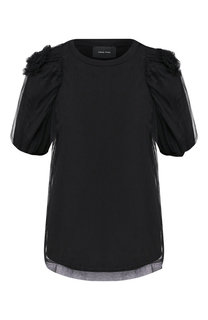 Хлопковый топ с декоративной отделкой Simone Rocha