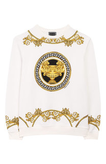 Хлопковый свитшот с принтом Young Versace
