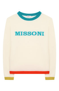 Шерстяной пуловер с отделкой Missoni