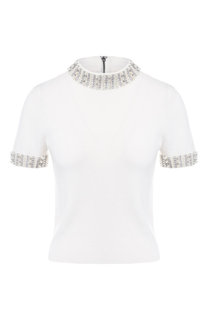 Шерстяной топ с декоративной отделкой Alice + Olivia