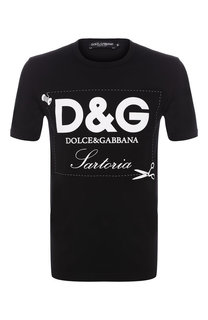 Хлопковая футболка с принтом Dolce & Gabbana