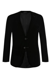 Однобортный пиджак из вискозы Giorgio Armani
