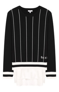 Комплект из пуловера с вырезом и топа DKNY