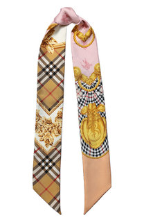 Шелковый шарф-бандо с принтом Burberry