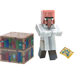 Фигурка Jazwares "Minecraft" Villager Librarian, 8 см